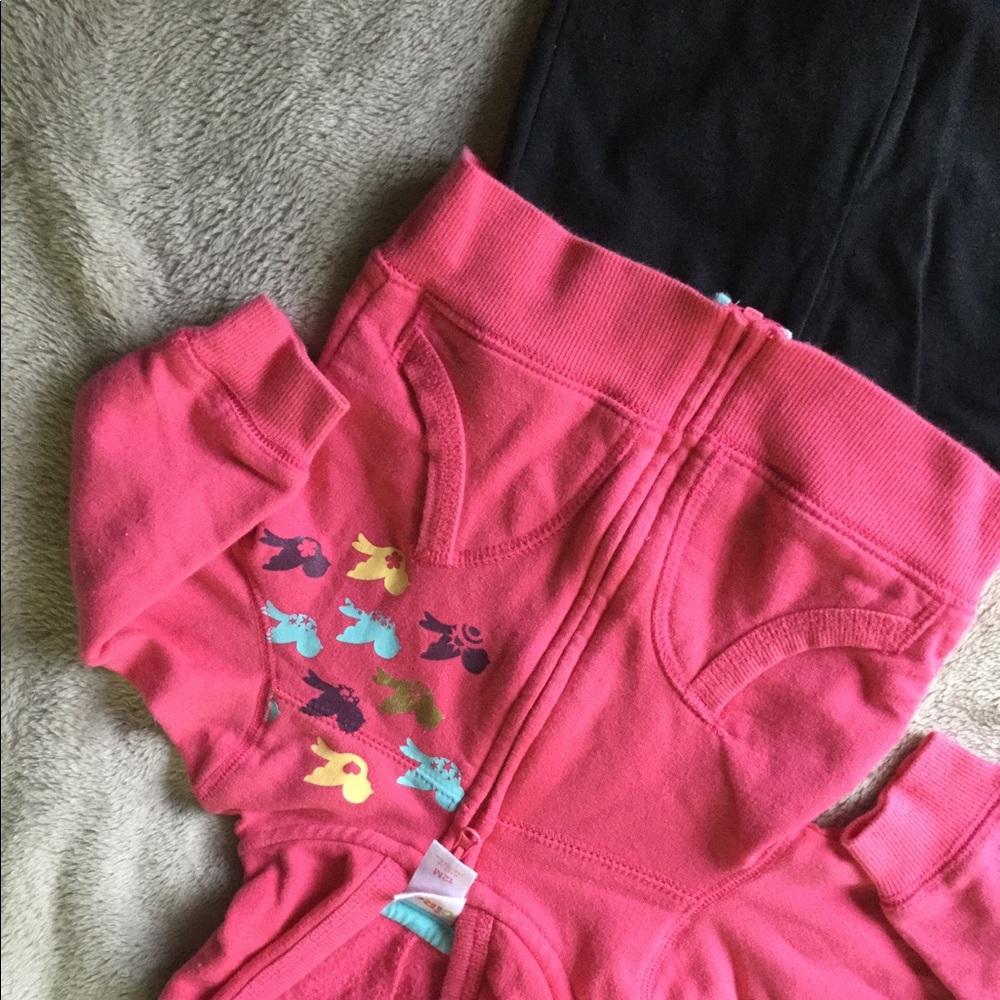 80's Vintage Birdie SweatShirt Pink Zip Up